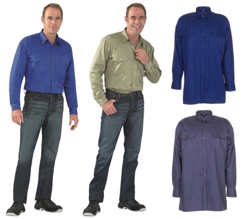 Koszula ze splotu skośnego z długim rękawem.JPG