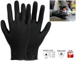Rękawice chemoodporne nitrylowe Cofra GRABLIGHT BLACK