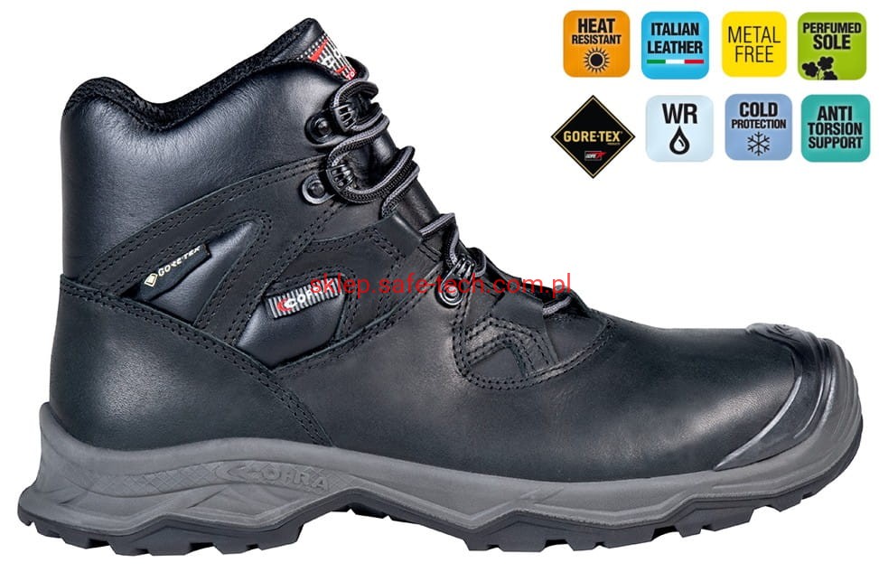 Buty robocze z podnoskiem Cofra Plessure S7S HI CI HRO LG SC FO SR (widok z piktogramami)