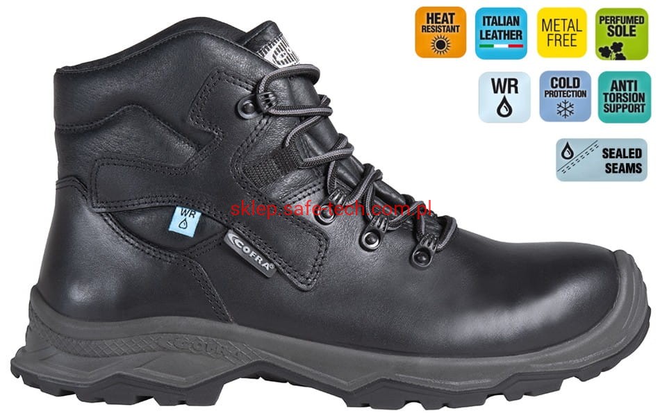 Buty robocze z podnoskiem Cofra Overway S7S HI CI HRO LG SC FO SR (widok z piktogramami)