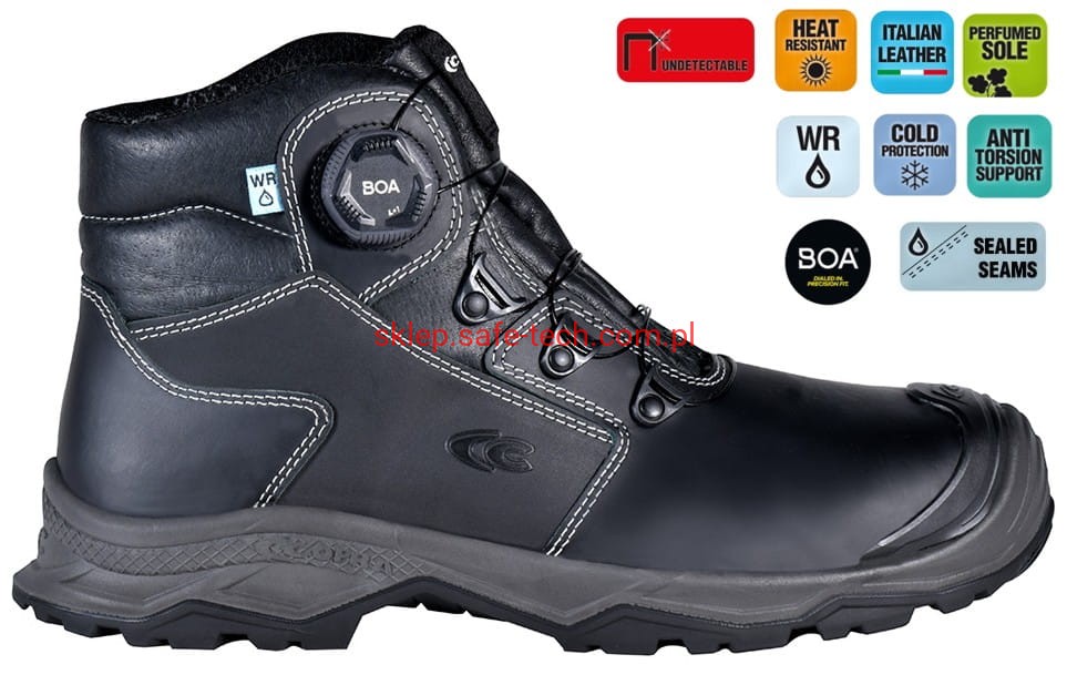 Buty robocze z podnoskiem Cofra Billund S7S HI CI HRO LG SC FO SR (widok z piktogramami)