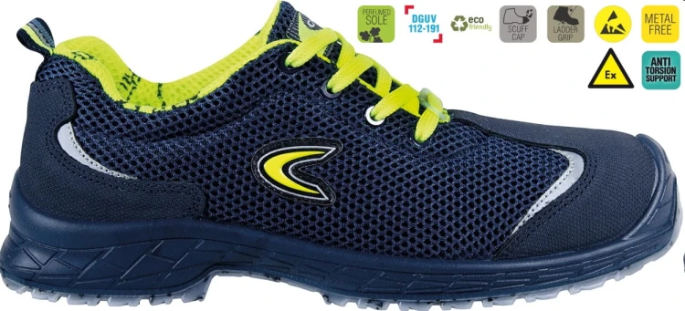 Buty robocze z podnoskiem Cofra Elmo S1 PS LG SC FO SR (widok z piktogramami)