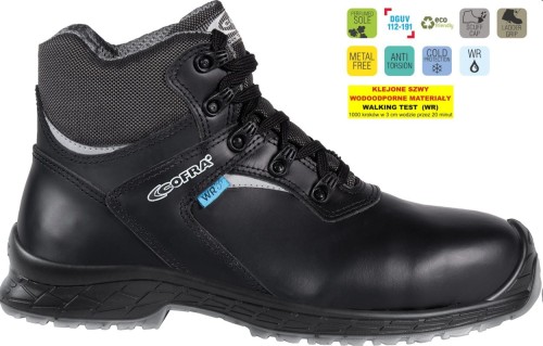 Buty robocze z podnoskiem Cofra Khoper S7S CI LG SC FO SR (widok z piktogramami)