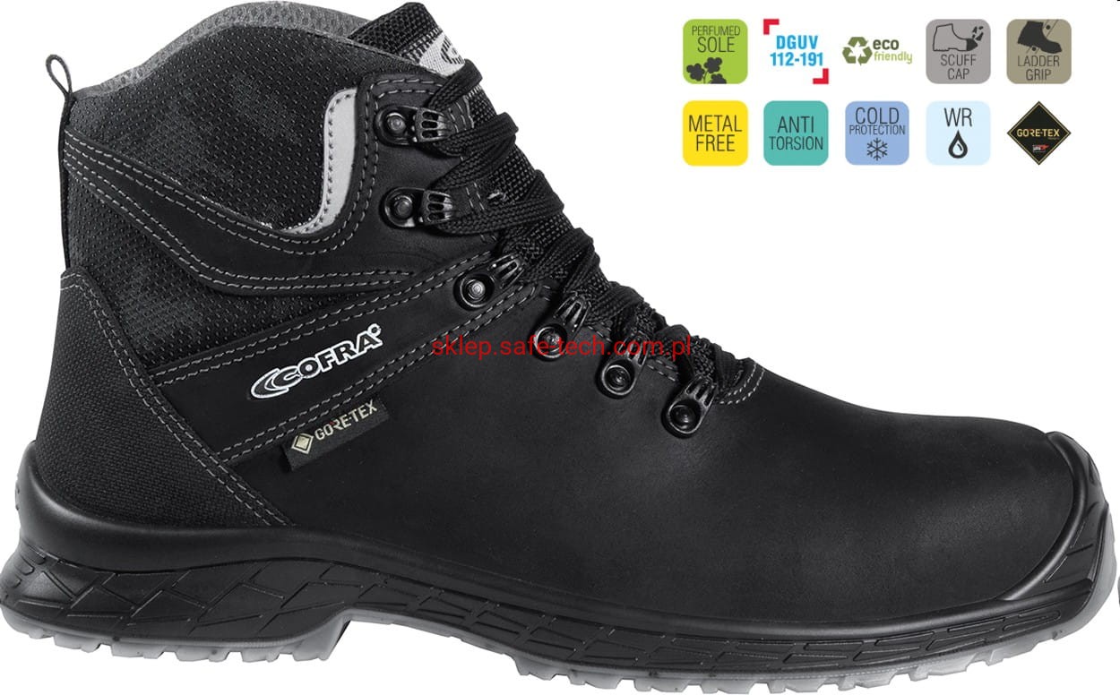 Buty robocze z podnoskiem Cofra Belaja S7 CI LG SC FO SR (widok z piktogramami)