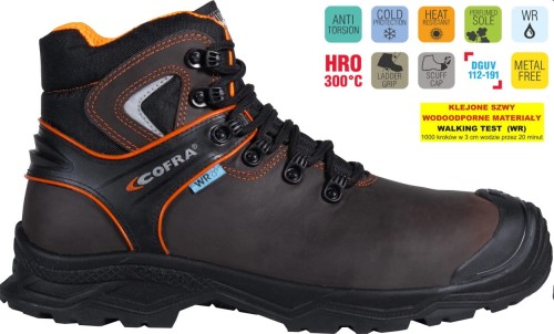 Buty robocze z podnoskiem Cofra Cermis S7S HI CI HRO LG SC FO SR (widok z piktogramami)