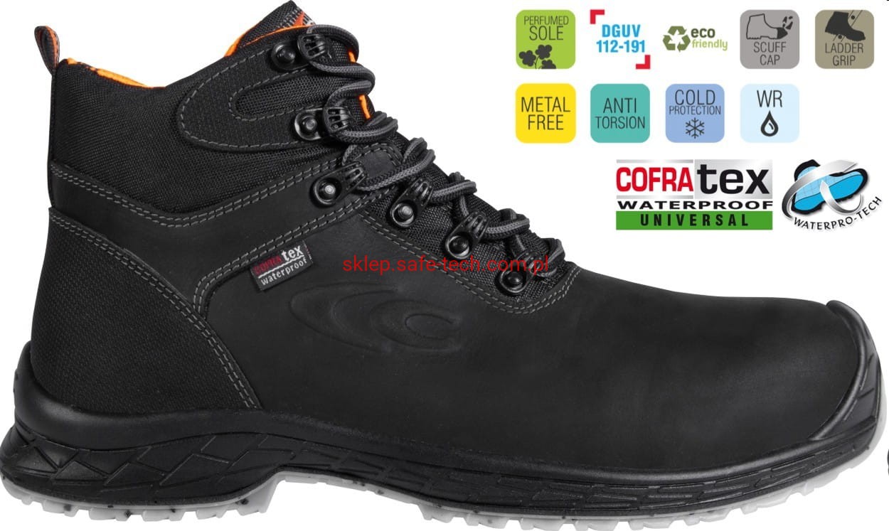 Buty robocze z podnoskiem Cofra Cloudy S7 CI LG SC FO SR (widok z piktogramami)