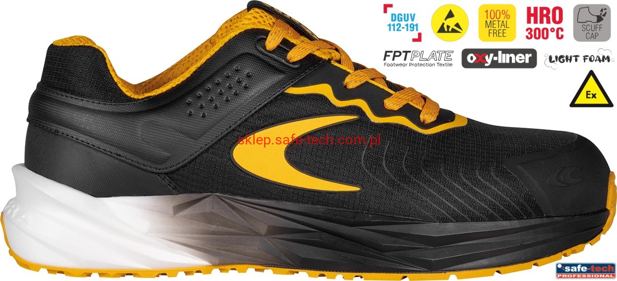 Buty robocze z podnoskiem Cofra Stratum ESD S3S HRO SC FO SR (widok z piktogramami)