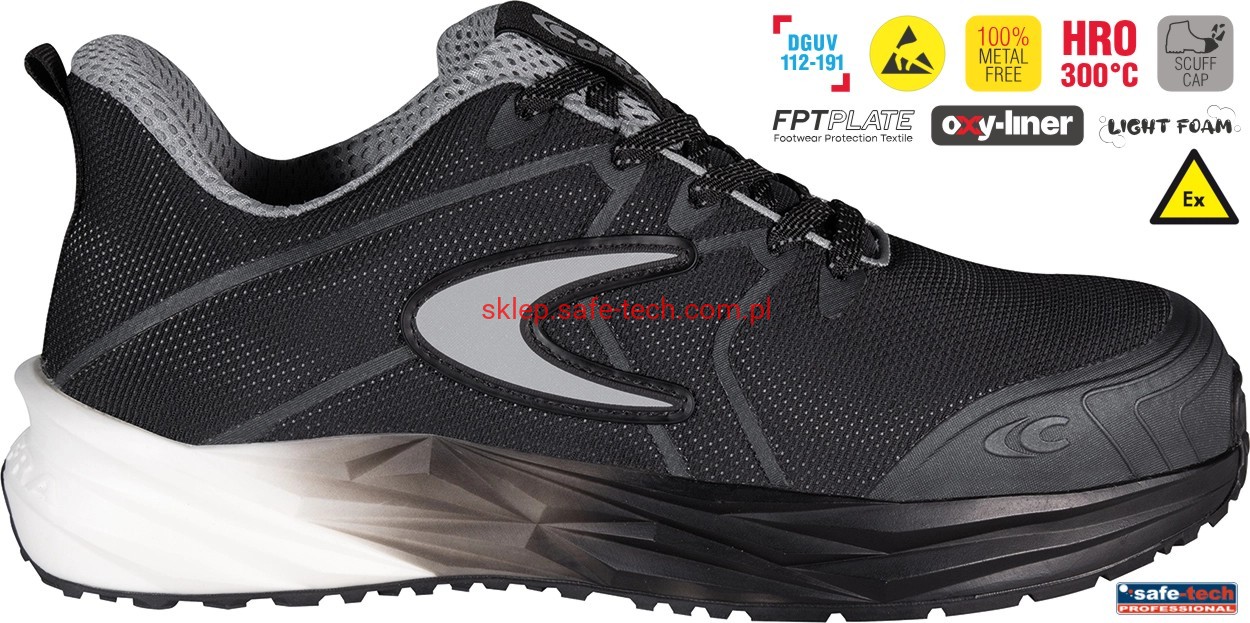Buty robocze z podnoskiem Cofra Inertix ESD S3S HRO SC FO SR (widok z piktogramami)