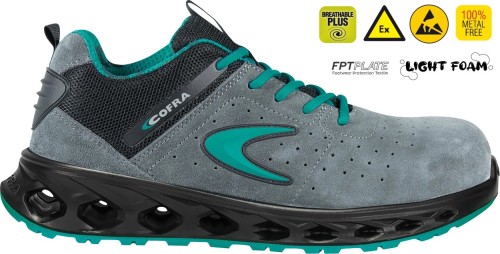 Buty robocze z podnoskiem Cofra Kung Fu ESD S1 PS FO SR (widok z piktogramami)