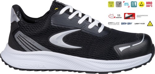 Buty robocze z podnoskiem Cofra Emission ESD S1PS HRO SC FO SR (widok z piktogramami)
