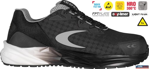Buty robocze z podnoskiem Cofra Gravix ESD S3S HRO SC FO SR (widok z piktogramami)