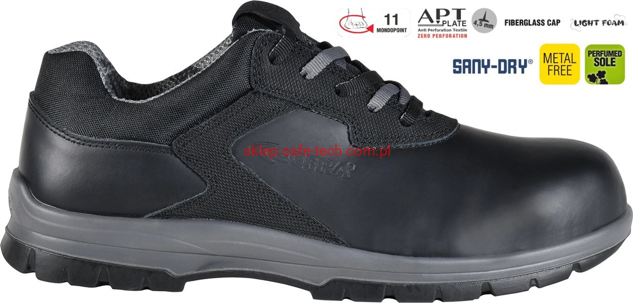 Buty robocze z podnoskiem Cofra Gand S3L FO SR (widok z piktogramami)