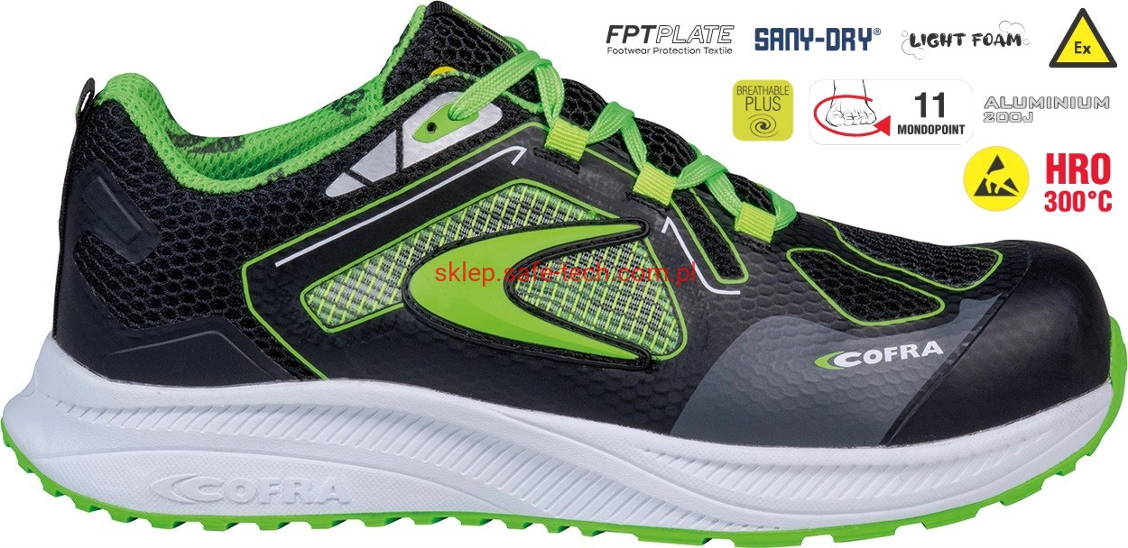 Buty robocze z podnoskiem Cofra Volatility ESD S1 PS HRO FO SR (widok z piktogramami)