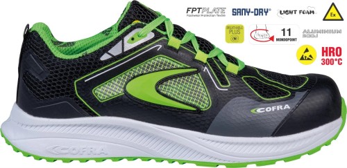 Buty robocze z podnoskiem Cofra Volatility ESD S1 PS HRO FO SR (widok z piktogramami)