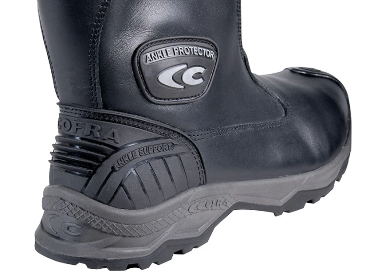 Buty robocze z podnoskiem Cofra Raxalpe S7S HI CI AN SC SR HRO FO LG (widok z pięty i kostki)