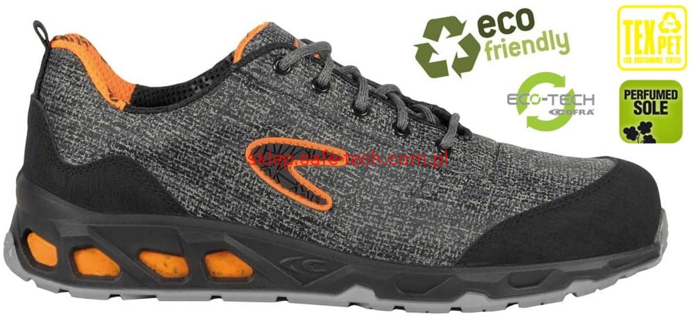 Buty robocze z podnoskiem Cofra Reconverted S1 PS FO SR (widok z piktogramami)