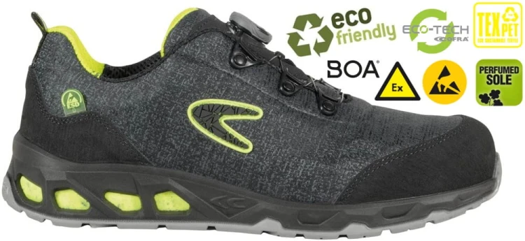 Buty robocze z podnoskiem Cofra Environment ESD S1 P SRC (widok z piktogramami)