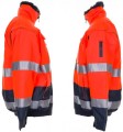 Kurtka zimowa komfortowa 2-kolorowa Hi-Viz (pomarańczowy-granatowy) sides.JPG