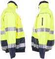 Kurtka zimowa komfortowa 2-kolorowa Hi-Viz (żółlty-granatowy) sides.JPG