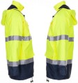 Kurtka parka 2-kolorowa zimowa ostrzegawcza (żółty-granatowy) sides.JPG