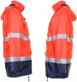 Kurtka parka 2-kolorowa zimowa ostrzegawcza (pomarańczowy-granatowy) sides.JPG